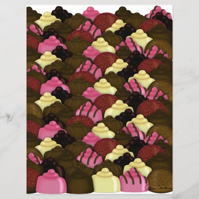 Never Too Much Chocolate - Valentines Day Candy (Front)