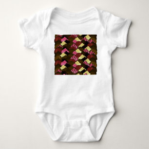 Never Too Much Chocolate - Valentines Day Candy Baby Bodysuit