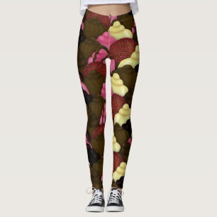 Never Too Much Chocolate - Valentines Day Candy Leggings