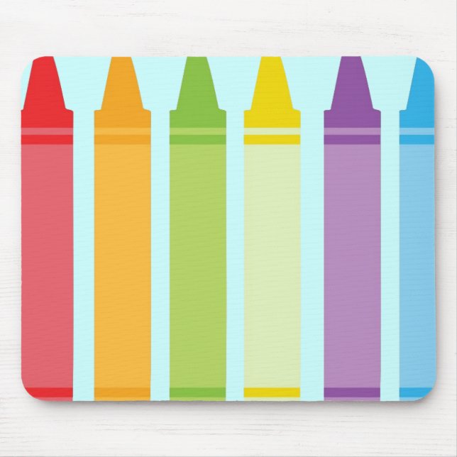 Never Too Old For Crayons Mouse Pad (Front)