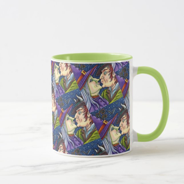 NEVER TOO OLD FOR ROMANCE, WITCH & WARLOCK IN LOVE MUG (Right)