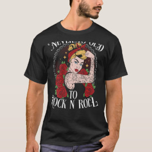 Never Too Old To Rock N´Roll BACKPRINT  Rockabilly T-Shirt