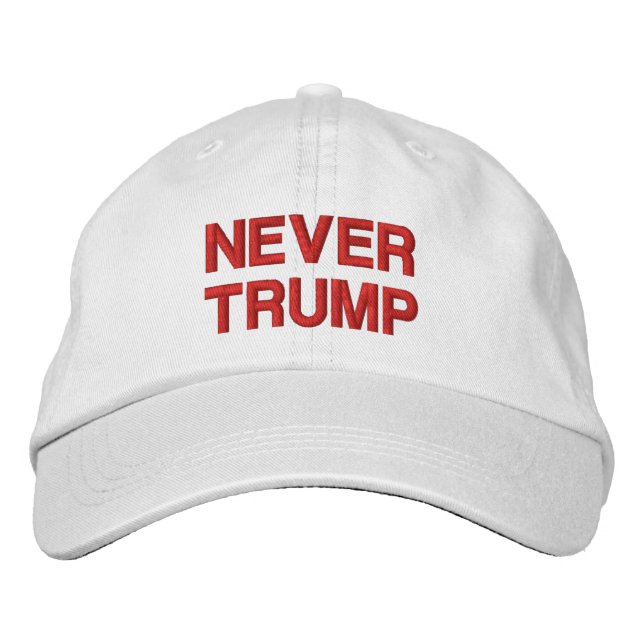 NEVER TRUMP EMBROIDERED HAT (Front)