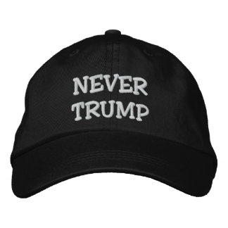 NEVER TRUMP EMBROIDERED HAT