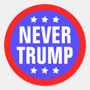 NEVER TRUMP For President 2016 Classic Round Sticker