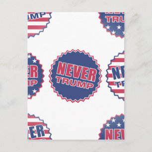 never trump postcard