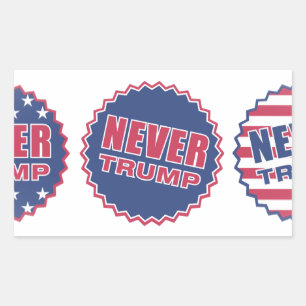 never trump rectangular sticker