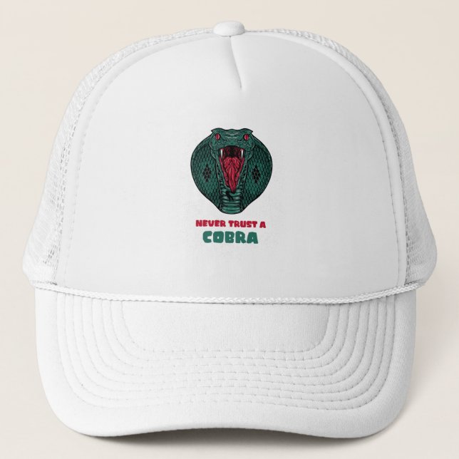 Never Trust a COBRA Trucker Hat (Front)