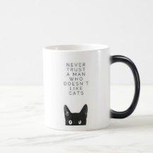Never trust a man Mug for Cat lovers