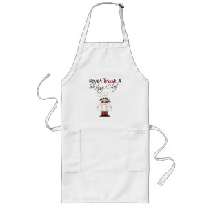Never Trust a Skinny Chef Long Apron