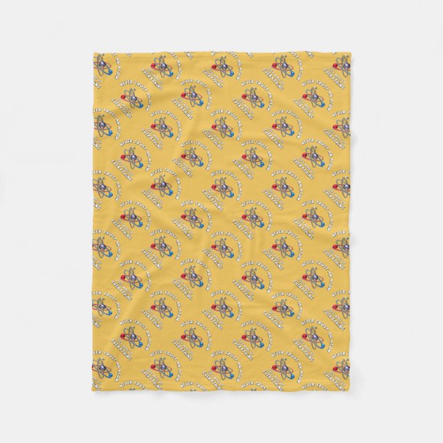 Never trust atom fleece blanket (Front)