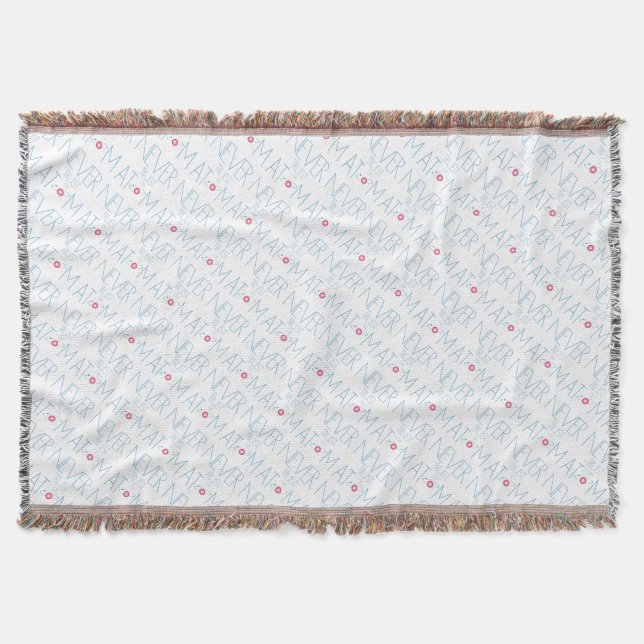 Never trust atom throw blanket (Front)