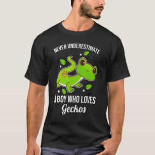 Never Underestimate A Boy Who Loves Geckos T-Shirt
