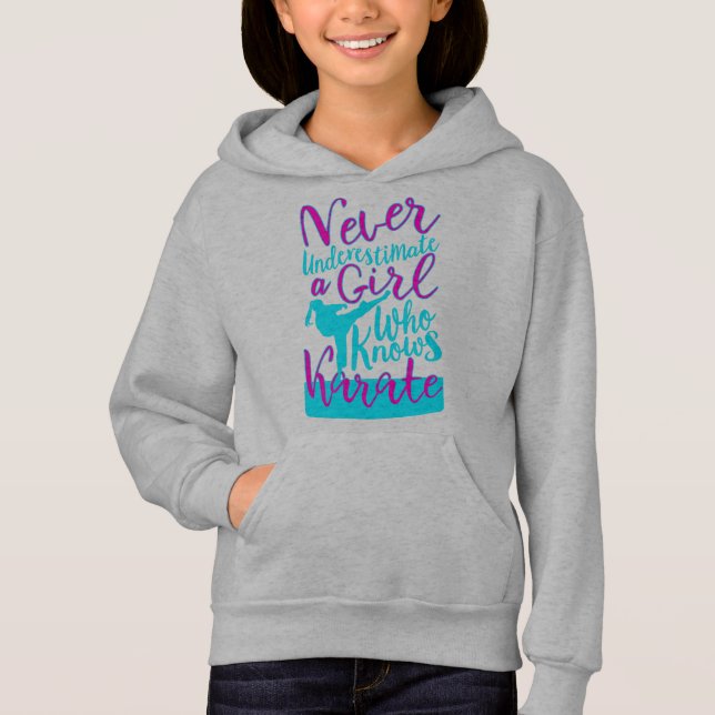 Never Underestimate a Girl Who Knows Karate (Front)