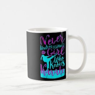 Never Underestimate A Girl Who Knows Karate Quote  Coffee Mug
