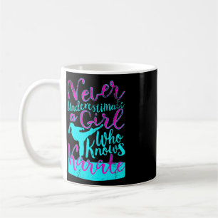 Never Underestimate a Girl Who Knows Karate Quote  Coffee Mug