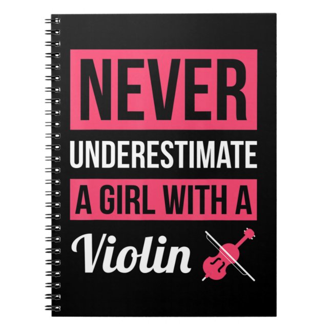 Never Underestimate A Girl With Drums If you have  Notebook (Front)