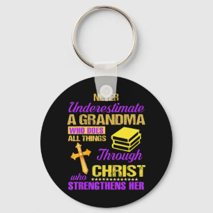 Never Underestimate A Grandpa With An RV Never Und Key Ring