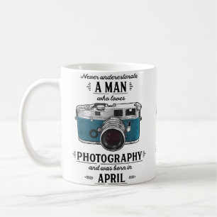 Never Underestimate A Man Who Loves Photography Ap Coffee Mug