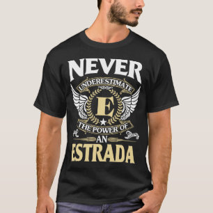 Never Underestimate A The Power Of ESTRADA Name T-Shirt