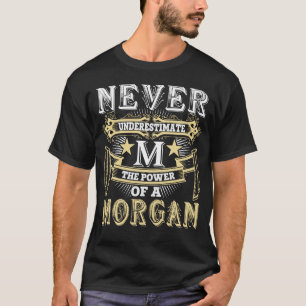 Never Underestimate A The Power Of MORGAN Name T-Shirt