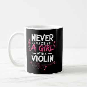 Never Underestimate A Violin Player Musicians T Sh Coffee Mug