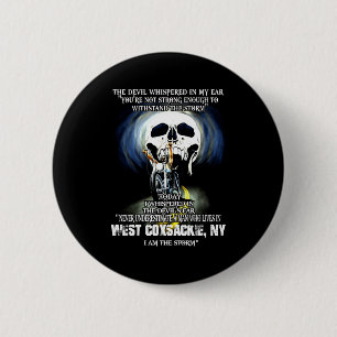 Never Underestimate A West Coxsackie Ny Man  6 Cm Round Badge