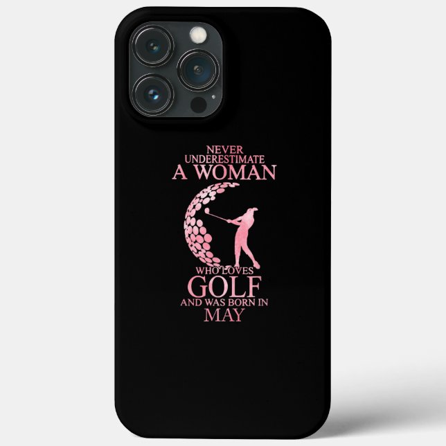 Never Underestimate A Woman Who Loves Golf And In Case-Mate iPhone Case (Back)