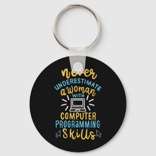 Never Underestimate A Woman With A Computer Key Ring