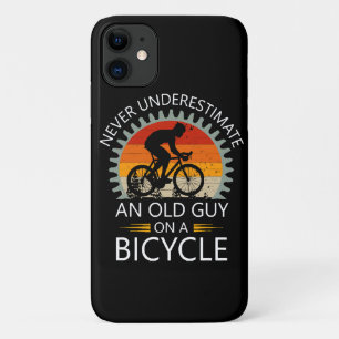  Never Underestimate An Old Guy On A Bicycle iPhone 11 Case