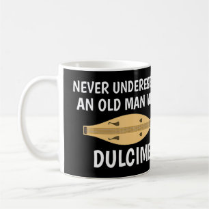 Never Underestimate An Old Man Appalachian Dulcime Coffee Mug