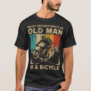 Never Underestimate An Old Man Bicycle Riding T-Shirt