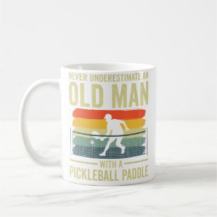 Never Underestimate An Old Man Men Grandpa Pickleb Coffee Mug