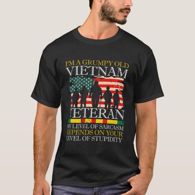 Never Underestimate An Old Man Who Is Also Vietnam T-Shirt (Front)