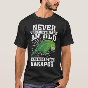 Never Underestimate An Old Man Who Loves Kakapos T-Shirt
