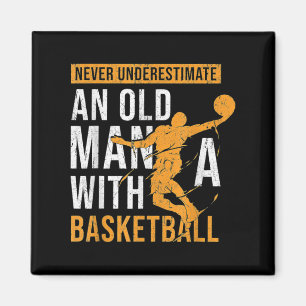 Never Underestimate An Old Man With A Basketball Magnet