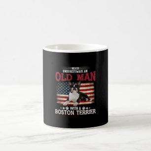 Never Underestimate An Old Man With A Boston Coffee Mug