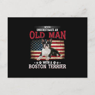 Never Underestimate An Old Man With A Boston Postcard