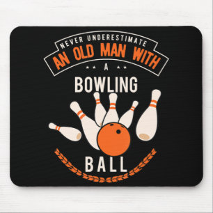 Never underestimate an old man with a bowling ball mouse pad