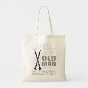 Never Underestimate An Old Man With A Clarinet Pla Tote Bag