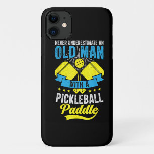 Never Underestimate An Old Man With a Pickleball iPhone 11 Case
