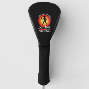 Never underestimate an old man with a pickleball golf head cover
