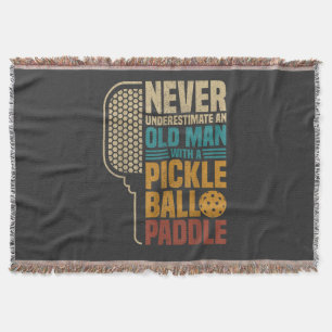 Never Underestimate an Old Man with A Pickleball Throw Blanket