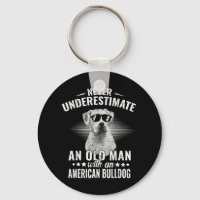 Never Underestimate An Old Man with American Bulld