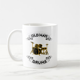 Never Underestimate An Old Man With Drums TshirtAr Coffee Mug