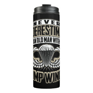 Never Underestimate An Old Man With Jump WingsMili Thermal Tumbler