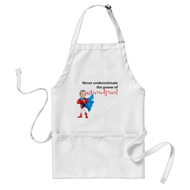 Never Underestimate Grandpas Apron (CA) (Front)