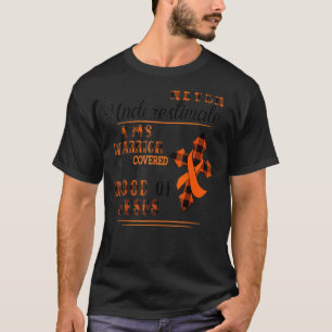 Never Underestimate Ms Warrior Multiple Sclerosis T-Shirt