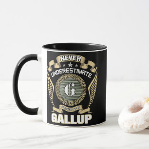 NEVER_UNDERESTIMATE_POWER_OF_A_GALLUP MUG