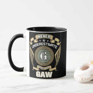 NEVER_UNDERESTIMATE_POWER_OF_A_GAW MUG